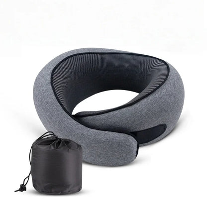 Memory Foam Travel Neck Pillow – Adjustable U-Shaped Support