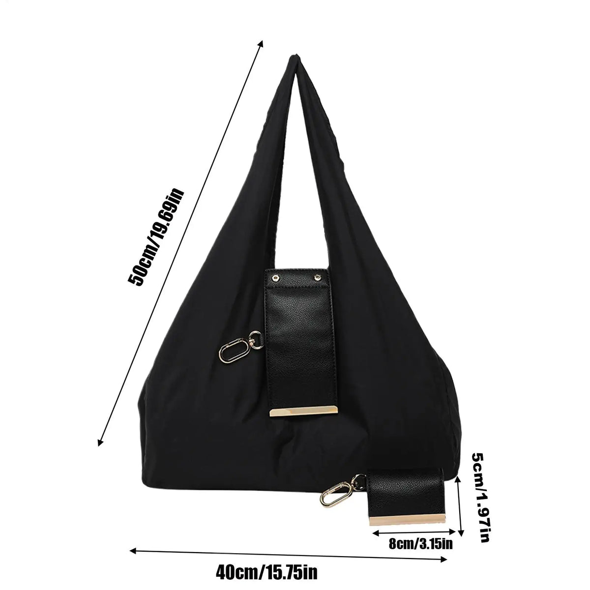 Foldable Mini Tote Bag with Keychain – Lightweight Reusable Shopping Bag