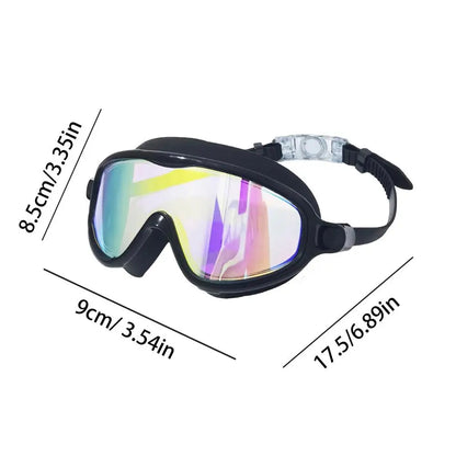 Kids Anti-Fog Swim Goggles – Wide View Silicone Swimming Glasses