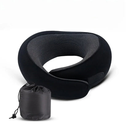 Memory Foam Travel Neck Pillow – Adjustable U-Shaped Support