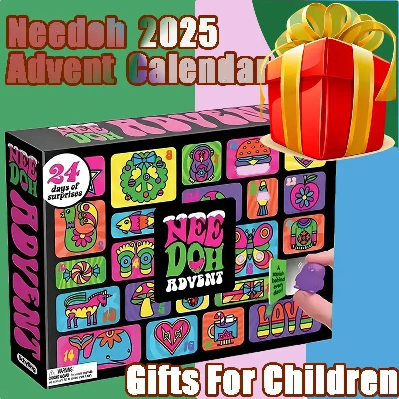 Christmas Fidget Advent Calendar – 24-Piece 3D Sensory Toy Countdown