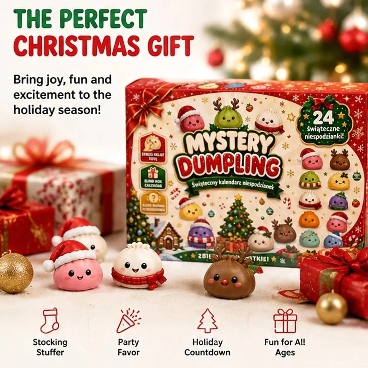 Christmas Squishy Advent Calendar 2026 – Sensory Fidget Countdown Gift