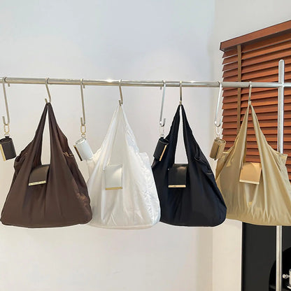 Foldable Mini Tote Bag with Keychain – Lightweight Reusable Shopping Bag