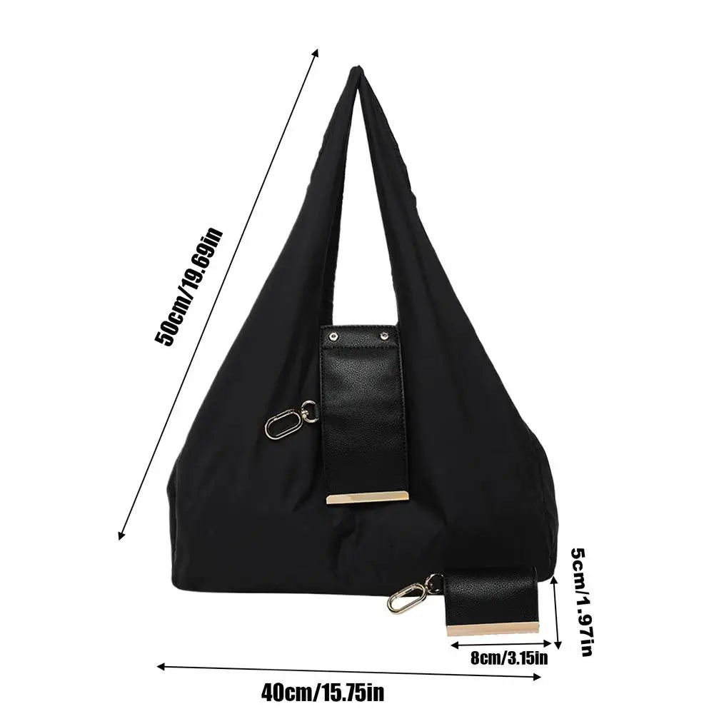 Foldable Mini Tote Bag with Keychain – Lightweight Reusable Shopping Bag