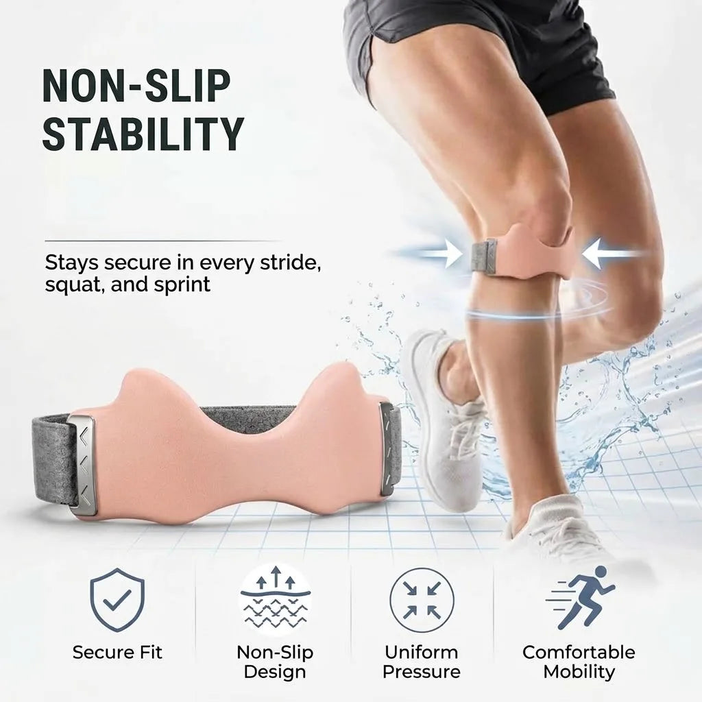 Adjustable Patella Knee Strap – Silicone Pad Tendon Support Band