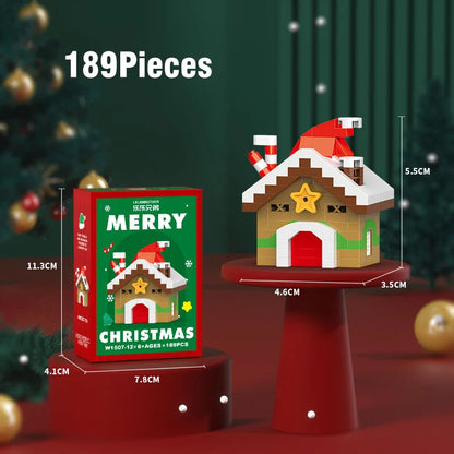 Christmas Micro Building Blocks – Santa & Reindeer DIY Decoration Toy